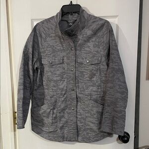 Women's Eddie Bauer Gray Camouflage Jacket. Size M